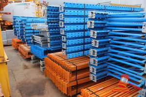 35 · Qty of Dexion Pallet Racking 15 @ 2438mm high x 838mm deep frames 72 @ 2743mm long x 83mm high beams