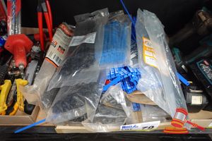 79 · TRAY OF ASSORTED CABLE TIES