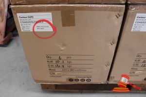 Box Of Unios 28w Ceiling Lights, Model: Contour S370, Length: 370mm, Beam: 110°F, Cct: 4000k, Finish: Textured White