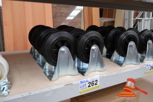 8x FIXED CASTOR WHEELS
