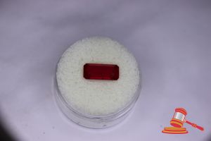 33 · RUBY, EMERALD CUT, 3.4 CTS