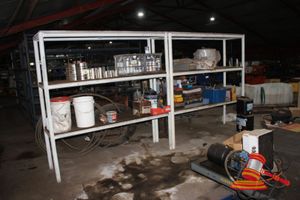 2 X Hd Steel 2 Tier Storage Units. White. Each Unit Approx 2000 X 600 X H2000mm. Does Not Include Contents
