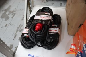 351 · 3x EXTRA HEAVY DUTY POWER LEADS, UNOPENED, UNTESTED