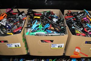 62 · BOX OF ASSORTED SURRENDERED ITEMS, NO INSPECTION