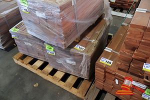 127 · PACK OF JARRAH DECKING, FEATURE, 086mm x 019mm, LM 108, 9.82M2 WITH 5mm GAP (PACK# 320026265) TRANSPORT DIMS L900mm x W500mm x 400mm