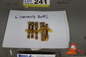 242 · 6x ASSORTED DIAMOND BURS