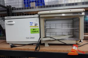 27 · 2 X JOIKEN TOWEL WARMERS,250W, 18L, APPROX; 430MM W X 300MM D X 330MM H, BOTH DOORS DAMAGED, SOME MARKS, UNTESTED