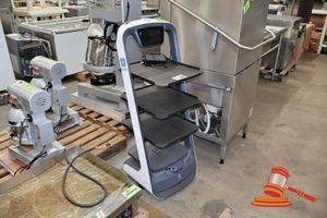 143 · PUDUBOT PD9 DELIVERY ROBOT - SERIAL:PD9182214435007. WHITE. FEATURES ADJUSTABLE TRAY, INTERACTIVE LIGHT STRIP, ANTI-SUNLIGHT LIDAR FOR SAFER OPERATION, VISUAL POSITIONING, ALL ALUMINIUM FRAME, 3D OBSTACLE AVOIDANCE, 10 AMP 1 PHASE. APPROX 516MMW X 500MMD X 1288MMH,35KG (797548) UNTESTED