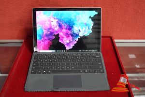 4 · MICROSOFT SURFACE PRO 5, MODEL 1796, INTEL CORE I5-7300U CPU 2.6GHZ, 8GB RAM, 256GB SSD, UNTESTED, SN: 025705202653, KEYBOARD INCLUDED, UNTESTED (SOME MARKS / NO CHARGER)