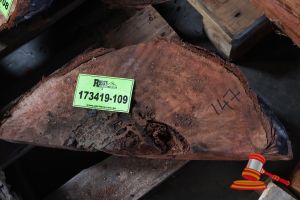 JARRAH OFF CUT SLICE, L450mm x W200mm x D 80mm, QTY 1