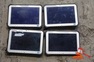 4 X Panasonic Fz-G1 Toughpad, Intel Core I5 3437u 1.9ghz Cpu, 4gb Ram, 128gb Ssd / No Os, Various Rough Conditions, Sn:4gtaa84688 / 3ftsa10428 / 4gtaa84601 / 4gtaa84661, An:Itt15767 / Itt13817 / Itt15751 / Itt15728 , Untested ( No Charger / Some Marks)