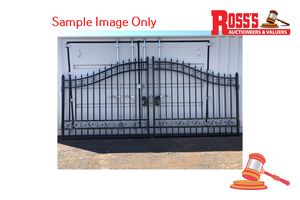 20 · 8FT WROUGHT IRON GATES - PLAIN ( S12821 )