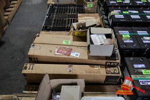 31 · ASSORTED ELECTRICAL COMPONENTS INCLUDING CAT RADIATOR CORE, ZELIO PLC 26 I O 24VAC, GE ANALOG INPUT MODULE IC695ALG106, SIBA FUSE CARTRIDGE, ABB VARISTOR, JORD_INTER SENSOR, VARIOUS OTHERS (POSS UNUSED, BOXED), ON A PALLET, (B3712430), (PO 81954038, PLANT# 1002)