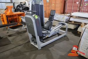 1 X TECHNOGYM LEG PRESS MACHINE, 190KG WEIGHT STACK, (SOME MARKS / SCRATCHES TO FRAME), APPROX; 1.8M L X 1M W X 1.7M H