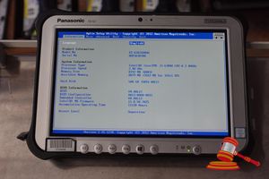 Panasonic Fz-G1 Toughpad, Intel Core I5 6300u 2.40ghz Cpu, 8gb Ram, 500gb Ssd / No Os, Heavy Screen Wear, 11130 Hours, Sn:8htsa38708 / An:Itt24535, Untested ( No Charger / Some Marks)