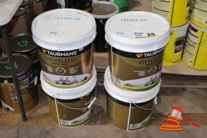 25 · 4 X TAUBMANS ENDURE INTERIOR WALL PAINT,WHITE, SEMI GLOSS, 15L