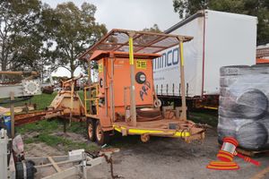47 · 2015 Advanced Pump T26 Plant Trailer Grey/Orange, Reg #: Unlicensed, VIN: 6T9T26WA1F0AAK029 Features: Spare Tyre & Parts, 1x Power Plug, Fire Extinguisher, Bore Pump Control Panel Type 2, 26 - 93Kw, 415V, Bermad Piping, External Lighting. (Asset # TA1994), (*WP # 4771*) Condition: ** 2x Tyre Flat.** Panel: FAIR, Glass: FAIR, Tyres: POOR, Overall Condition: FAIR
