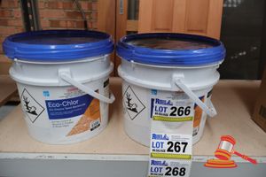 266 · 2x TUBS OF ECO-CHLOR DRY CHLORINE TABLET BACTERICIDE (GRANULAR), 10kgs PER TUB