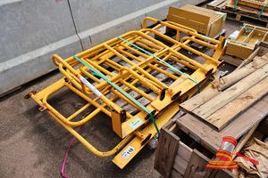 118 · 3 X HITACHI EX1200-6 HANDRAIL, APPROX; 1.2M W X 1.2 L, SOME MARKS/RUST, ON A PALLET