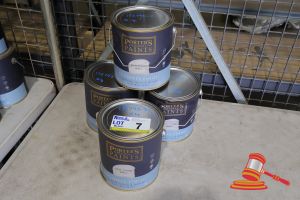 7 · 4 X PORTER'S ORIGINAL PAINTS, OLD STONE WALL, EGGSHELL FINISH, NATURAL MATT, 4L