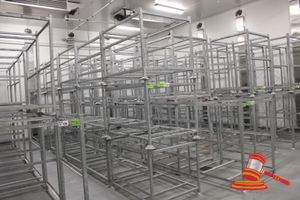 101 · 18 X ASSORTED GALVANISED 2 AND 3 TIER HANGING/DRYING RACKS. CAN ALSO BE USED AS STORAGE STILLAGE. APPROX 1010 X 1010 X H1450MM / 1220 X 920 X H960MM