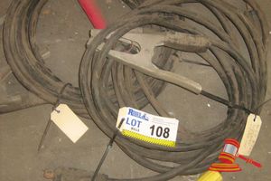 2 X Sets Of Welding Cables - Black