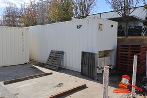 40ft Sea Container, Type: A40-116n, Max Load30,480kg, Approx L12m X W2.4m X H3m, White, Some Marks/Corrosion, Fitted With Ac/ Lighting, Shelving And Goods, Goods Include Invertor, Amp Trap Fuses, Corde Centrifugal Pump, Flatsheets, Rosemount Pressure Transmitter And Flow Meters, Various Fittings, Air Circut Breaker (Acb) Ar2165, And Various Other Goods, Side Access Door, All Possibly Unused And Boxed, Side Lift Only By Appointment