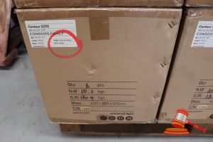 Box Of Unios 28w Ceiling Lights, Model: Contour S370, Length: 370mm, Beam: 110°F, Cct: 4000k, Finish: Textured White