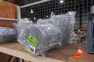 199 · APPROX 30 X CHROME WIRE BOWLS. APPROX DIAM 240 X H120MM