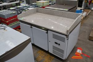 REFRIGERATED PIZZA PREP BENCH WITH MARBLE TOP 1.5m, MODEL# PZ2600TN