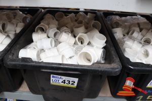 432 · TUB OF ASSORTED PVC MALE & FEMALE ADAPTERS