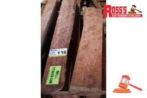 136 · JARRAH BOARD/VARIOUS SPECIES, VARIOUS LENGTHS & WIDTHS & DEPTHS, QTY 11, APPROX