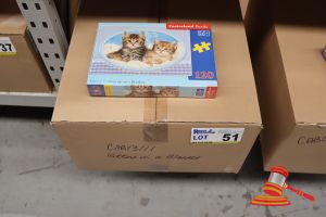 51 · BOX OF CASTORLAND PUZZLES - KITTENS IN A BLANKET, ALL UNOPENED