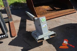 45 · FORKLIFT JIB COUNTERWEIGHT FRAME, GALVANISED STEEL, WITH LIFTING POINT AND FORKLIFT POCKETS (USED CONDITION WITH MARKS)