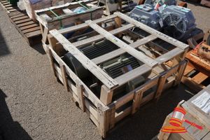 119 · 2 X TOSHIBA ELECTRIC MOTOR, VHE SERIES, MODEL: 43H-A0180, FRAME: 180L, WEIGHT; 158 KG, TYPE IKKH3, 3800 RPM, 18.5KW, UNTESTED, IN A CRATE