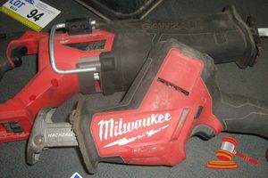 2 X Milwaukee Tools Being 1 X Sabre Saw, 1 X Hacksaw - No Battery Or Charger M18