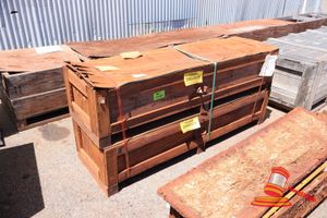 2 X Komatsu Plate, Komatsu P/N:58f-06-20000, Approx; 2m L X 590mm W X 490mm H, In A Crate