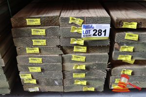 281 · 16x LENGTHS OF NON-STRUCTURAL, H4 TREATED PINE TIMBER, APPROX 170 x 35mm x 3.6m