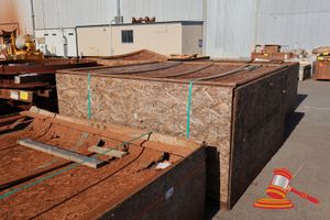 Metso, Counterweight Guard, Mm0351618, Some Marks, Approx 2260mm, In A Timber Box. ( S44#4974282500/5, Dr#1523 )