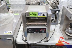 82 · 1 X BIRKO COMMERCIAL CONVEYOR TOASTER, MODEL: 1003202, 240V, APPROX; 340W X 440H X 400MM D