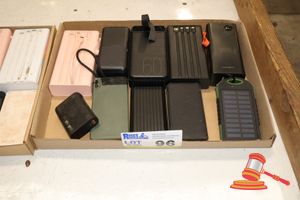 10 X Portable Power Banks Including Marked Cygnett & Remax, Variety Of Wattage & Voltage