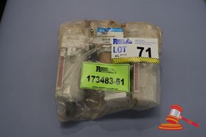 71 · 1 X SMC PNEUMATICS FILTER REGULATOR LUBRICATOR UNIT, MODEL: AC40-06DG-8-B, 3/4 N/O DRAIN, GAUGE, UNTESTED (UNUSED)