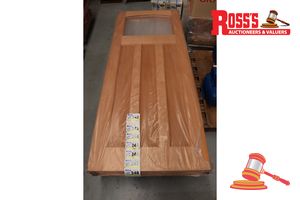 Timber Door With Panel (No Glass), Code: Ed 84, 2040 X 870 X 40mm