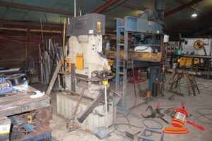 2005 Fricep 60 Tonne Hydraulic Ironworker Press & Shear. Model M604n. 3 Phase. Includes Tooling And Extender Bar. Approx 1300 X 800 X H200mm