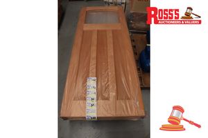 Timber Door With Panel (No Glass), Code: Ed 84, 2040 X 870 X 40mm