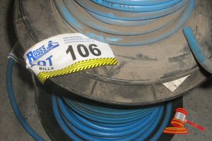 2 X Part Rolls Welding Cable -Blue, 6 And 8mm Diam Approx