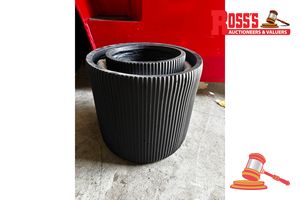 20 · Matching set of 3 Matte Black Planters - Sizes: 25.5 x 25cm, 30.5 x 30cm,37 x 36.5cm, RRP $290 Create a stylish designer display from the Stripy Cylinder Planter range, featuring a cylindrical planter with vertical stripes with a matte striped finish, this range brings a clean, contemporary look to homes, patios, courtyards, entryways and landscaped spaces. Constructed from lightweight fibreglass-clay construction, it combines practical lightweight handling with a premium look. It is designed fo