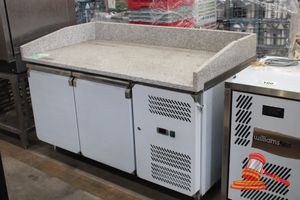 101 · REFRIGERATED PIZZA PREP BENCH WITH MARBLE TOP 1.5m, MODEL# PZ2600TN - NEW, UNUSED, NO WARRANTY