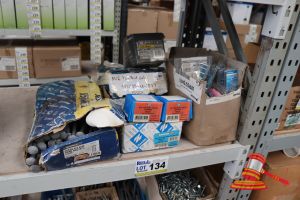 134 · BUNDLE WITH: NUTS, BOLTS, SCREWS ETC