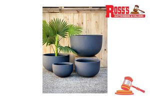 Matching set of 3 Glossy White Planters - Sizes: 30.5 x 20cm, 38 x 24cm, 45 x 29.5cm, RRP $295 Create a stylish designer display from the Base Bowl Planter range, featuring a low bowl profile with a smooth finish, this range brings a clean, contemporary look to homes, patios, courtyards, entryways and landscaped spaces. Constructed from lightweight fibreclay construction, it combines practical lightweight handling with a premium look. It is designed for indoor and outdoor use, UV resistant, Drai